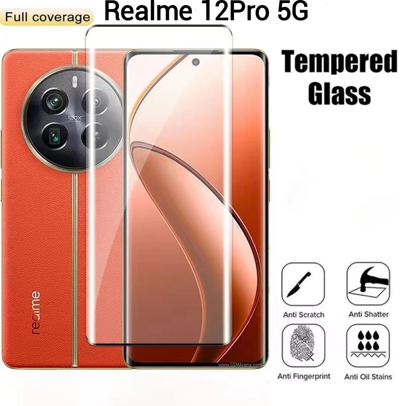 Realme 12X 5G/Realme 12 5G/Realme 12+5G/Realme 12Pro Plusฟิล์มกระจกเต็มจอRealme 12 Pro 5G/Realme 12 