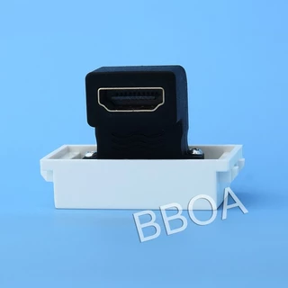 HDMI (หัวงอ) ตัวเมีย มาใส่หน้ากาก พานา รุ่นใหม่ FEMALE SOCKET Module WALL FACE PLATE OUTLET HDTV