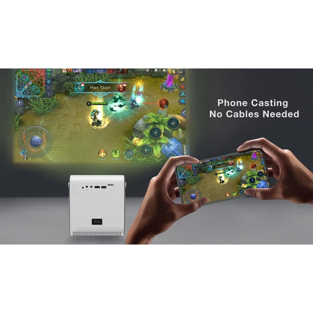 MONOZ โปรเจคเตอร์ Q3 Pro Full HD 4K 1080P Lumen Bluetooth Projector ...