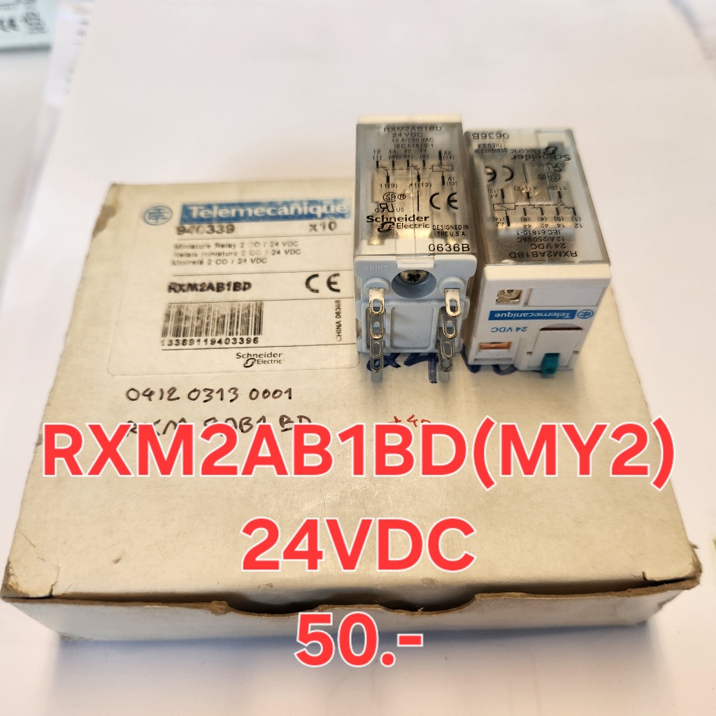 MY2 24Vac RELAY Telemecanique RXM2AB1BD 1no1nc