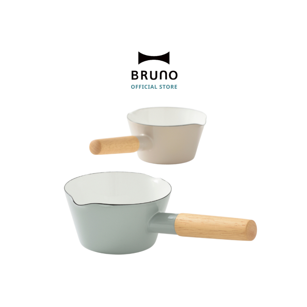 BRUNO Enamel Milk Pan 14cm BHK294 หม้อมือเดียว หม้อมือถือ หม้อเคลือบ