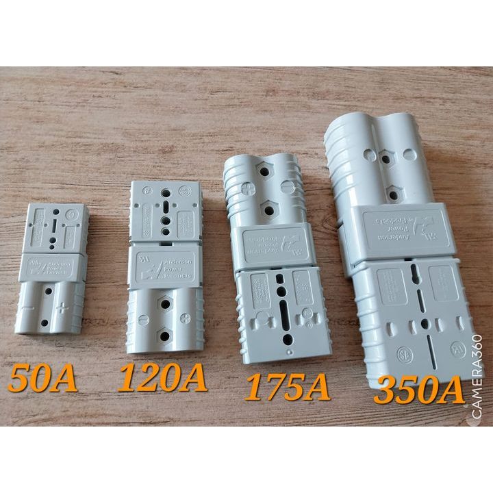 ปลั๊ก แจ็ค หัวต่อ คอนเน็คเตอร์ Anderson สำหรับแบตเตอรี่ สำหรับไฟ DC สูงสุด 600V ทนกระแส 50A 120A 175A 350A
