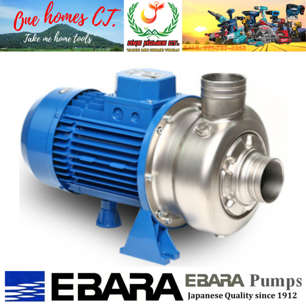 EBARA ปั๊มแสตนเลสใบพัดปิด 2HP รุ่น DWC-N 500/1.5 (สินค้ามีคุณภาพ..พร้อมจัดส่ง..) # ออก..ใบเสร็จ-ใบกำ