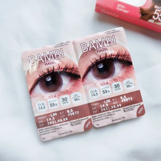 Kitty Kawaii Contact Lens : Bambi Hazel (Blister pack) - คอนแทคเลนส์รายเดือน เลนส์แบบ พสจีน