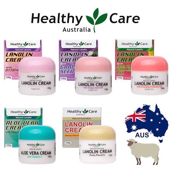 ครีมรกแกะ Healthy Care Lanolin Cream 100g ออสเตรเลีย