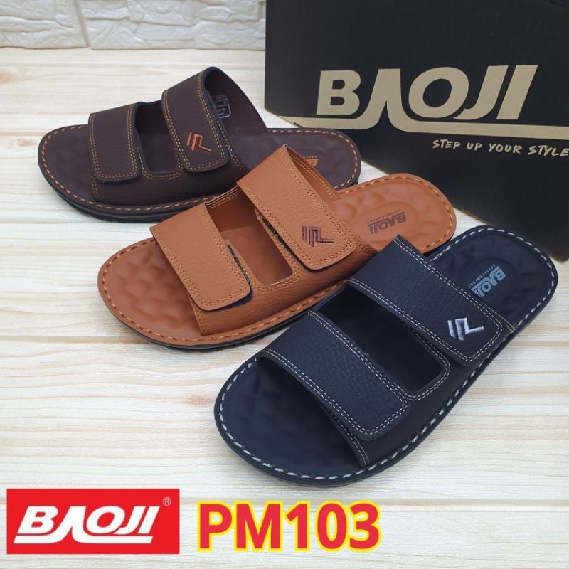 Baoji PM103 รองเท้าแตะสวมชาย ไซส์ 39-44 ยสอ.