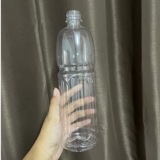 (98ใบ/แพ็ค)ขวดน้ำพลาสติก PET 1000ml ทรงโออิชิ พร้อมฝา