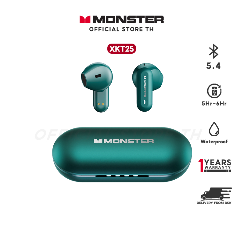Monster XKT25 BT 5.4 หูฟัง หูฟังบลูทูธ หูฟังไร้สาย หูฟังเล่นเกมส์ หูฟังกีฬา HIFI