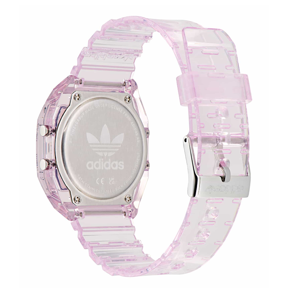 ADIDAS AOST24066 Unisex Digital Two Crystal Digital Watch Purple 36mm. นาฬิกา นาฬิกาข้อมือ นาฬิกาข้อมือผู้หญิง