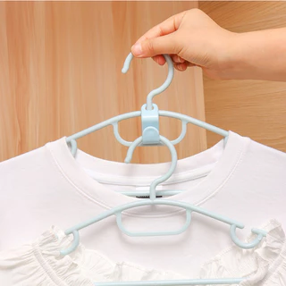 ตะขอเก็บเสื้อผ้า ประหยัดพื้นที่ เชื่อมต่อ สะดวกใช้งานง่าย 1 ชิ้น เพิ่มพื้นที่แขวนเสื้อในตู้เสื้อผ้า