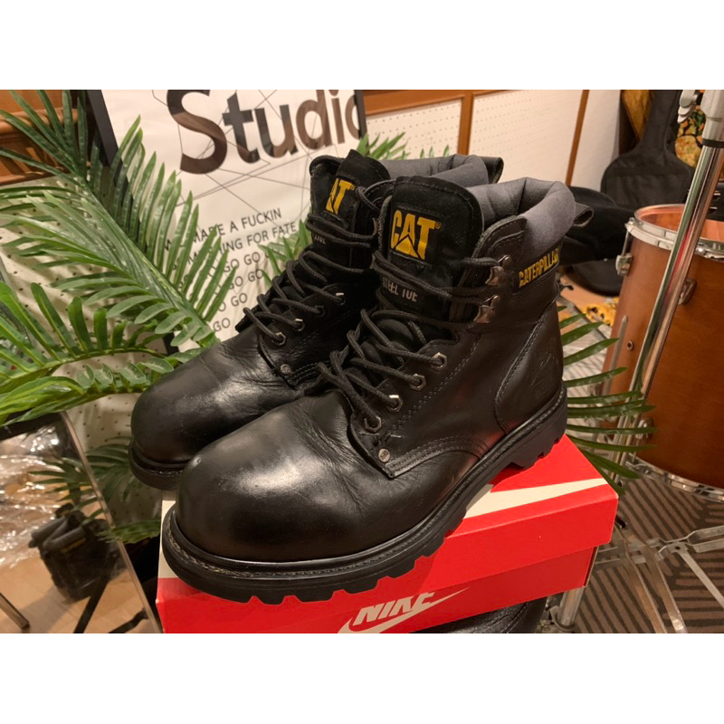 🖊️🔎 รองเท้าหัวเหล็ก รองเท้าเซฟตี้ Caterpillar Steel Toe Boots มือสองของแท้100% 💯🥾 🔹Size 9 US / 43 EUR / 27.5 CM