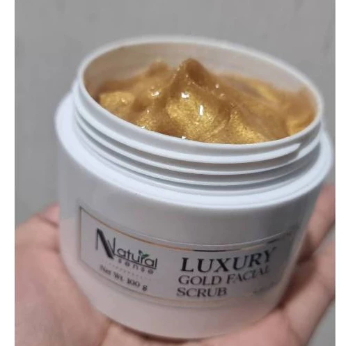 Luxury Gold Facial Scrub เจลสครับขัดหน้าทองคำ 100g thumbnail 8