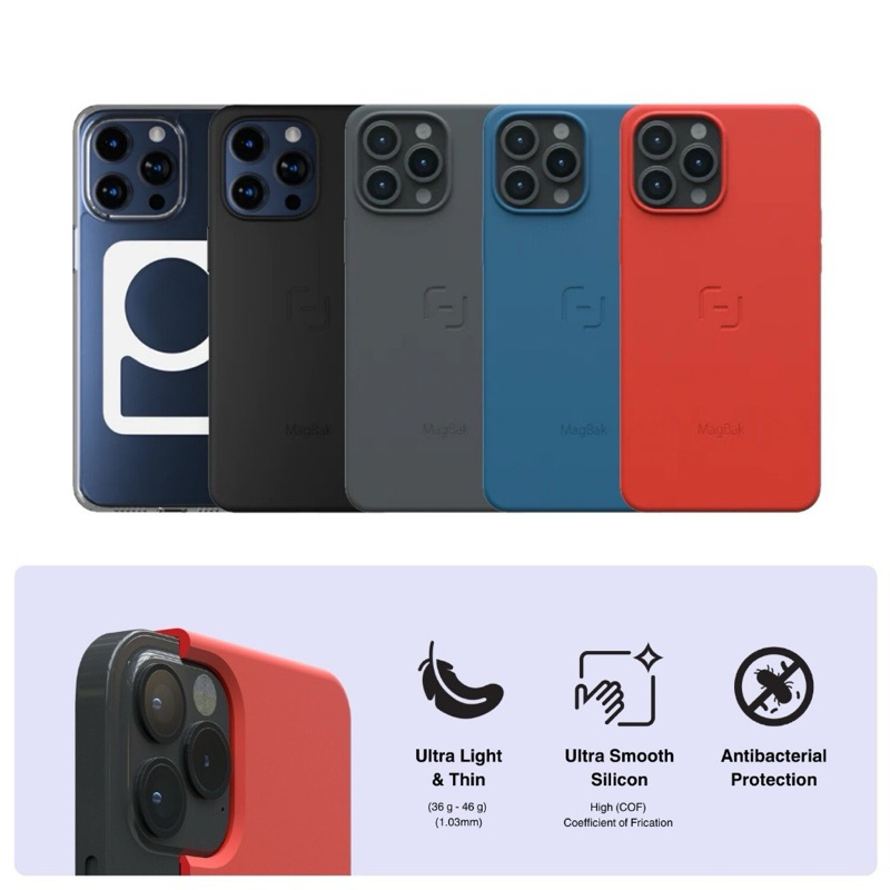 [ทักแชทรับโค้ดลด] Magbak เคสโทรศัพท์มือถือ แบบติดเร็ว