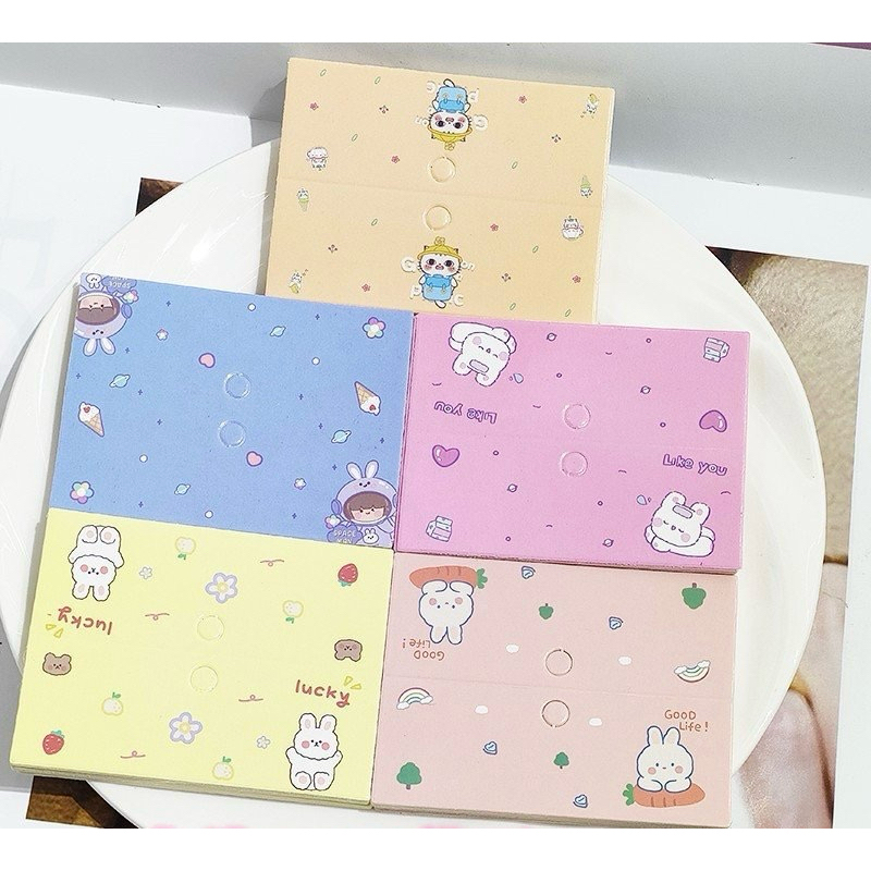หัวกระดาษ หัวถุง ขนาด 6x8CM.(100 แผ่น )พร้อมส่งจาก กทม.