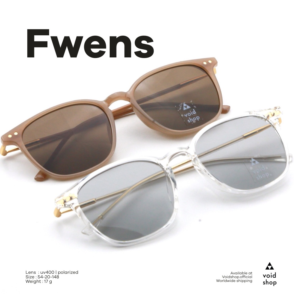Void :FWENS Sunglasses แว่นกันแดดทรงเหลี่ยม ใส่สวยมาก เลนส์กัน UV400 และเป็น Polarized ตัดแสงสะท้อน จาก VOIDEYEWEAR