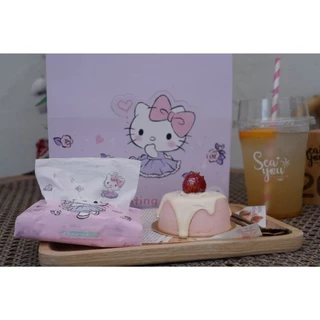 ทิชชู่พกพา พิมพ์ลายการ์ตูน ลิขสิทธิ์แท้ Sanrio 1 ห่อ บรรจุ 40 แผ่น หนา 3 ชั้น ลายใหม่ล่าสุด 2025