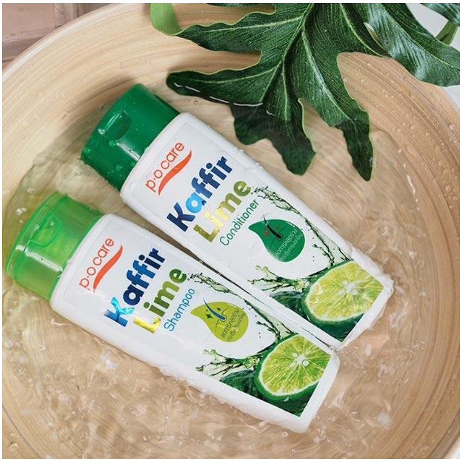 P.O.CARE KAFFIR LIME 175 ml.แชมพู/ครีมนวด ลดผมหลุดร่วง