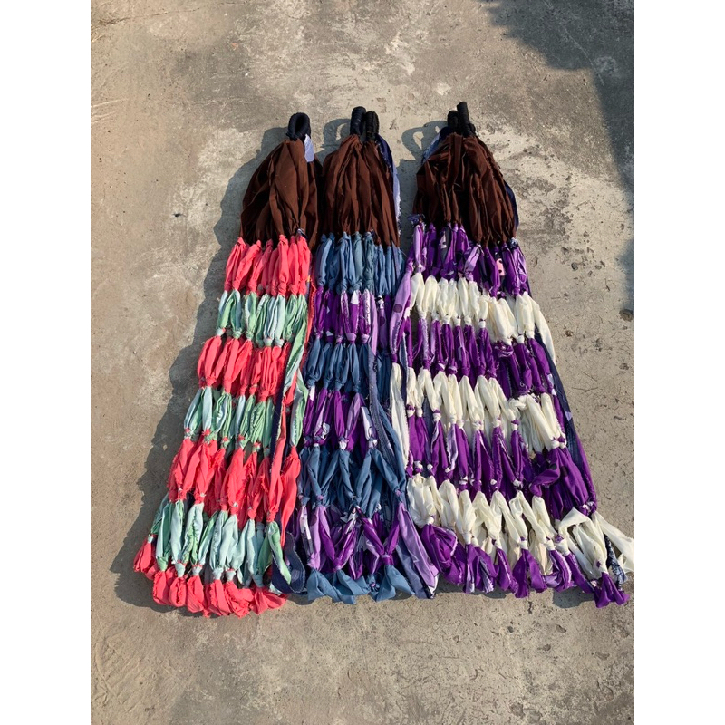 เปลนอน ผ้านุ่ม ไม่แข็งนอนสบาย🎊ไม่ขาดง่าย รับน้ำหนักได้ดี✅ (คละลาย,คละสี) - รูปที่ 2