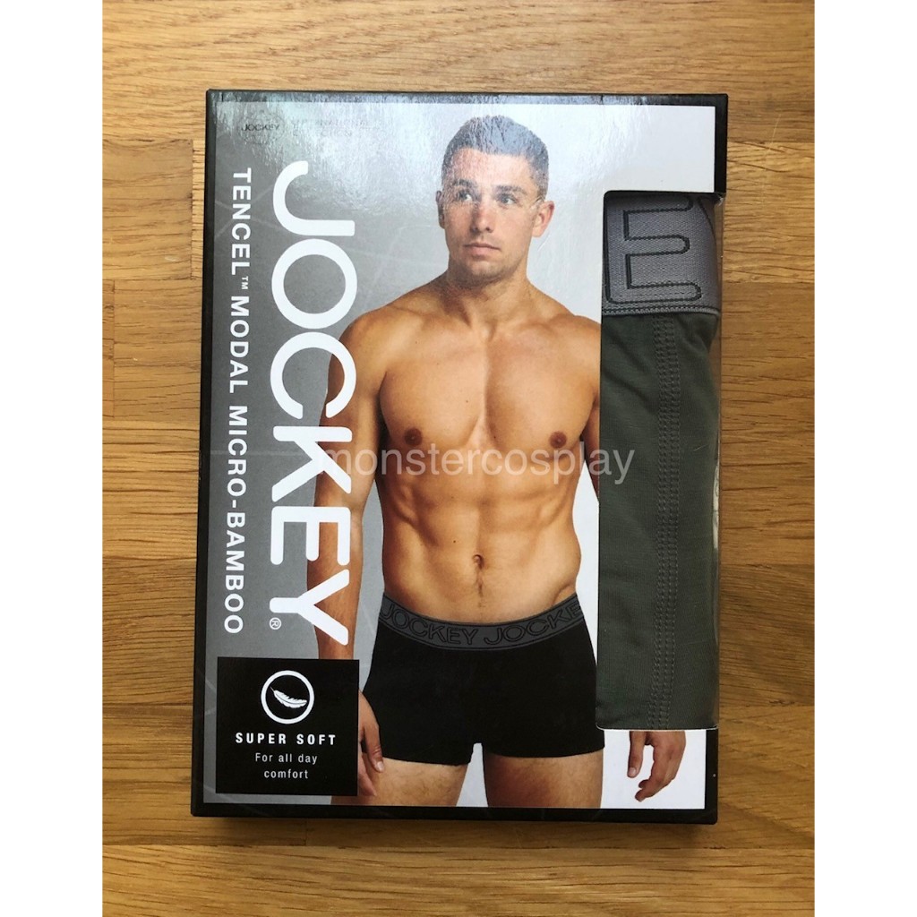 JOCKEY TENCEL MODAL MICRO-BAMBOO UNDERWEAR TRUNK OLIVE (SIZE M) กางเกงในชาย