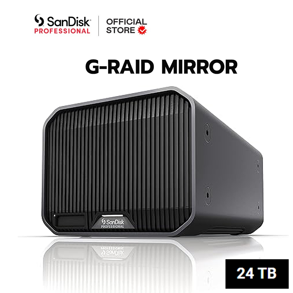 G-Raid Mirror 24TB Thunderbolt 3 External Hard Drive (SDPHH2H-024T-SBAAD) SanDisk Professional