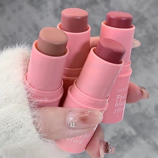SHAQINUO บลัชออนติด ครีมสีสวย บรัชออน ปัดแก้ม อิ่มตัวตามธรรมชาติ เนื้อดี สีสวย สามมิติ ติทนนาน กันน้ำ