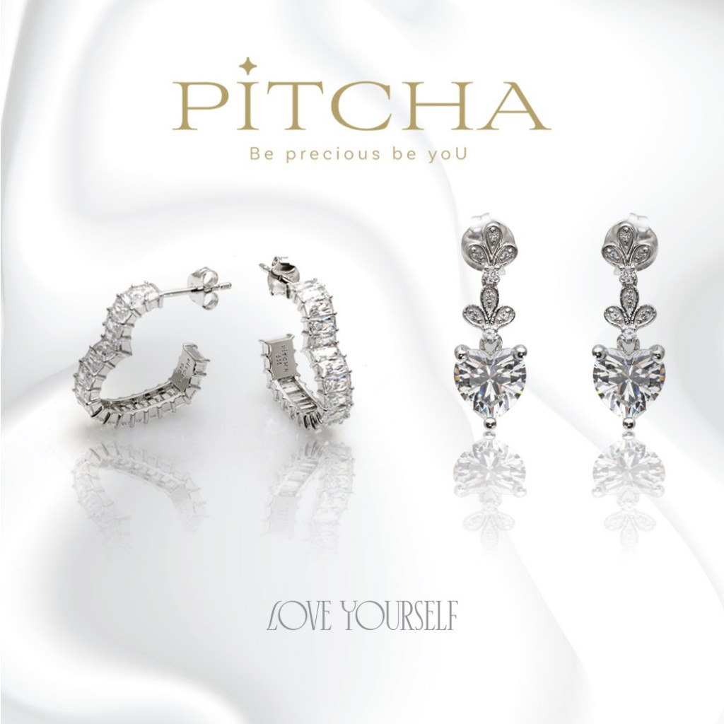 ต่างหูเพชร ต่างหูแฟชั่น ต่างหูสวยๆ ต่างหูออกงาน ต่างหูเกรดพรีเมี่ยม PE001 Size 2 cm. PE005 Size 2 cm