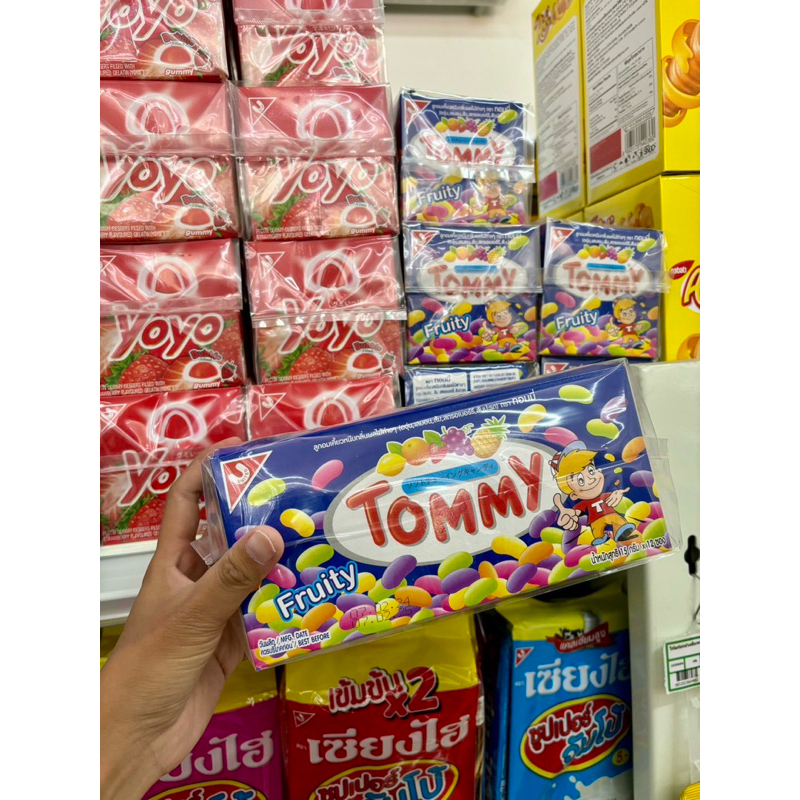 Tommy Jelly Beans ทอมมี่เยลลี่บีนส์ รสผลไม้15gx12ชิ้น