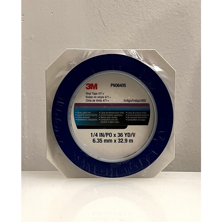 3M 471 Vinyl Tape 6MM x 33M (BLUE)