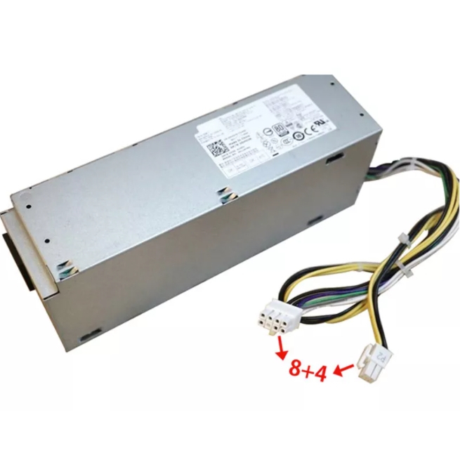 Power Supply Dell Optiplex 3040 5040 7040 Inspiron 3650 3656 SFF  ของแท้มือสอง 8 PIN + 4 PIN