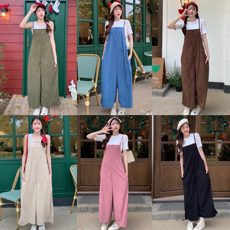 KORRA ·͜·♡เอี้ยมผ้าลูกฟูกเนื้อนิ่ม🤎มีกระเป๋าสองข้าง✨สายปรับได้✨ใส่ไปเที่ยวใส่ไปคาเฟ่เก๋สุดๆ🧺