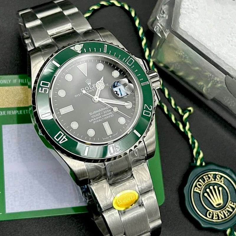 อัพเดตใหม่ ที่สุดเขียว swiss CC R7 นาฬิกาRL Submariner สตาบัค 41mm เครื่องautomatic