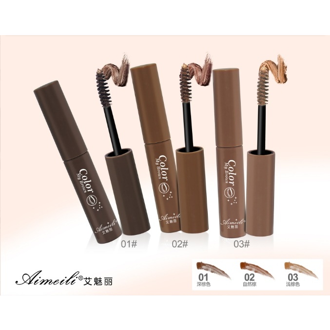 พร้อมส่ง มาสคาร่า ครีมมาสคาร่าคิ้ว 3D กันน้ํา สีน้ําตาลเข้ม ธรรมชาติ