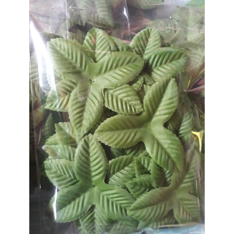 ใบผ้า ใบกุหลาบ 3 แฉก แพ๊ค 100 ชิ้น