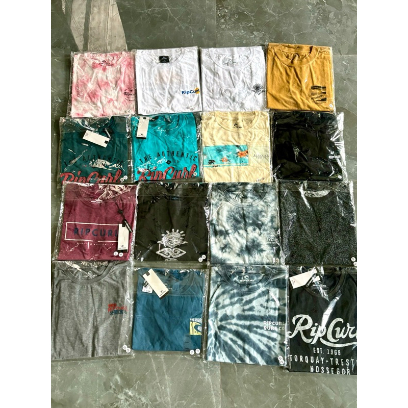 Rip curl เสื้อยืด ของแท้ ของใหม่ มือ1 สินค้าหลุด QC ไซค์ S M มีหลายสี อ่านรายระเอียดก่อนสั่ง มีสินค้าพร้อมส่งไวทุกวัน