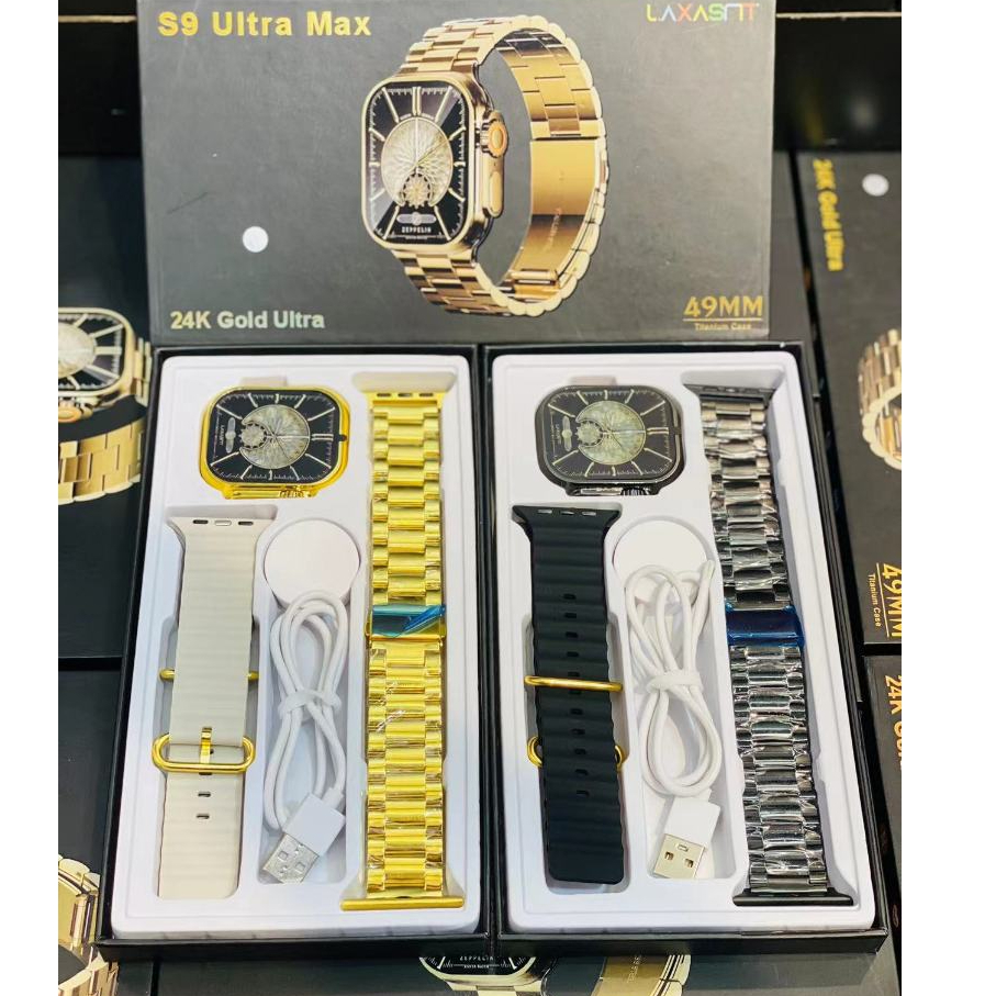 S9 ultra max smart watch สายคู่บลูทูธโทรนาฬิกามัลติฟังก์ชั่น