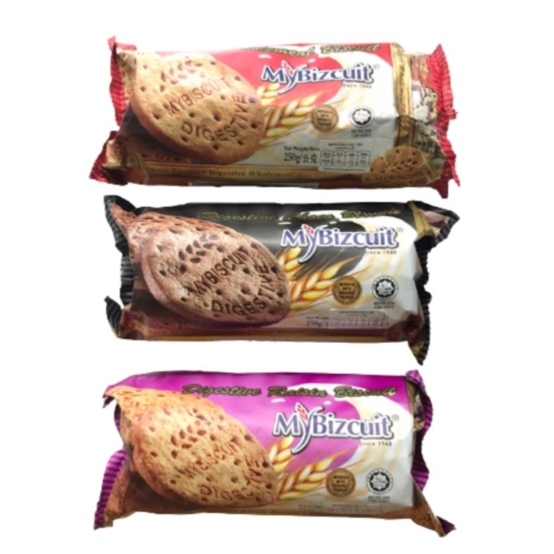 MyBizcuit มายบิสกิต ไดเจสทีฟ บิสกิตธัญพืช มี 3 รสชาติ (โฮลมีล/ช็อกโก/ลูกเกด)