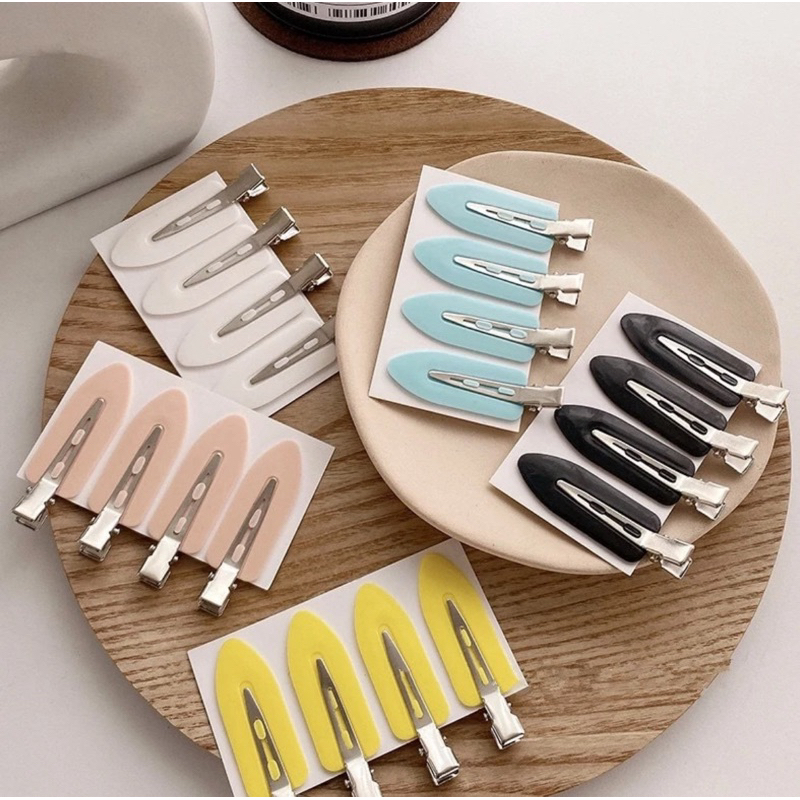 (A-011) กิ๊บติดผมแบบหนีบ มีสีใส และสีทึบ เลือกสีได้ ใช้เก็บผมหน้า หนีบข้าง เก๋ๆ