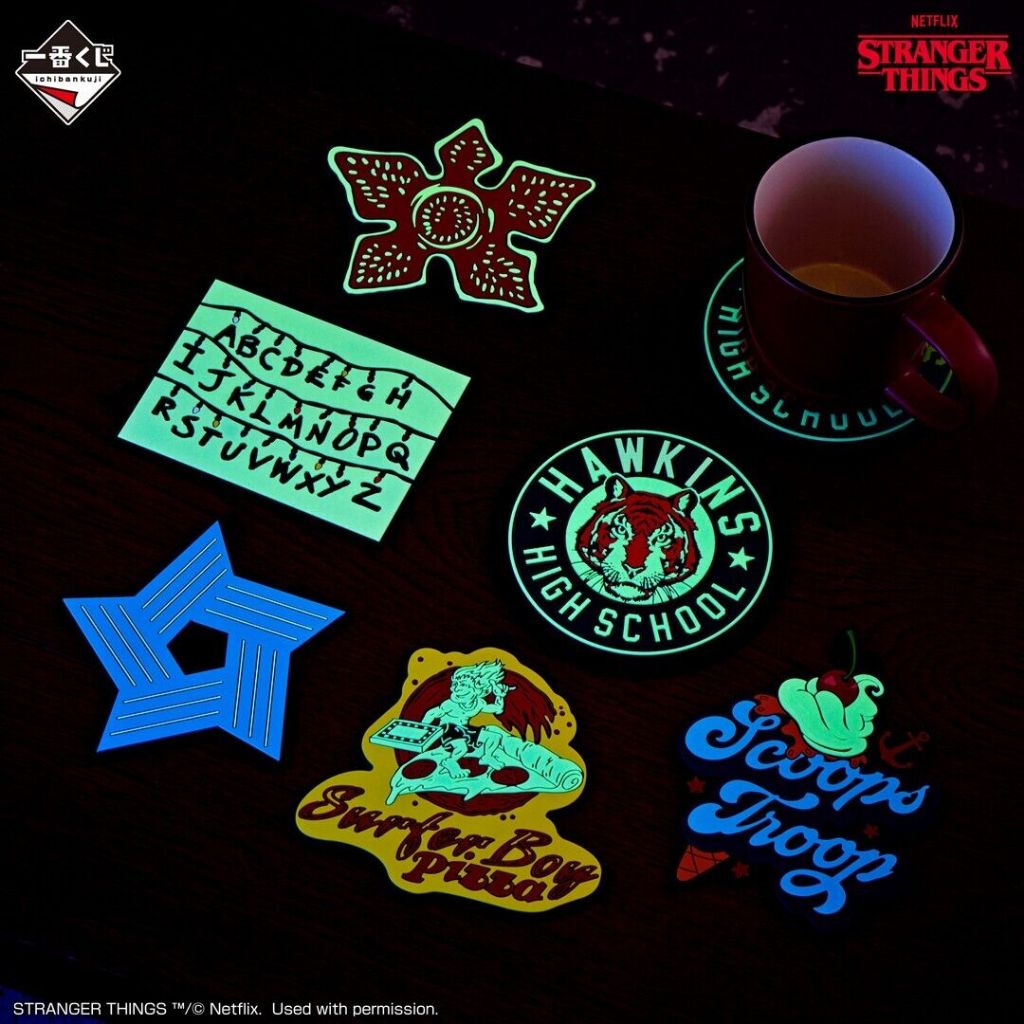 Stranger Things Ichiban Kuji Unknown World พวงกุญแจยางเรืองแสงในที่มืด ของแท้ ของใหม่