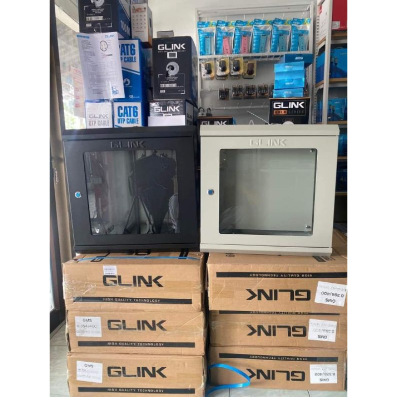ตู้ Wall rack Glink  สำหรับงาน network และ cctv  เหมาะสำหรับใส่DVR NVR ระบุสีในแชท