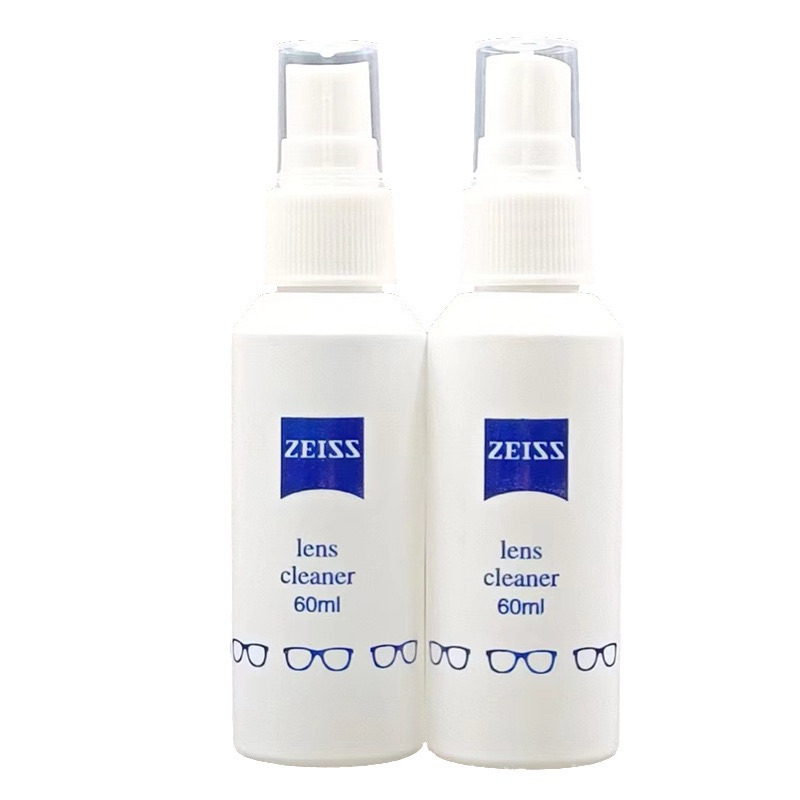 (*ขออนุญาตฝากร้านใหม่ด้วยค่ะ*) ZEISSน้ำยาทำความสะอาดเช็ดเลนส์แว่นตาขนาด60ml(2ขวด+ผ้าเช็ดเลนส์ไมโครฟรี1ผืน)