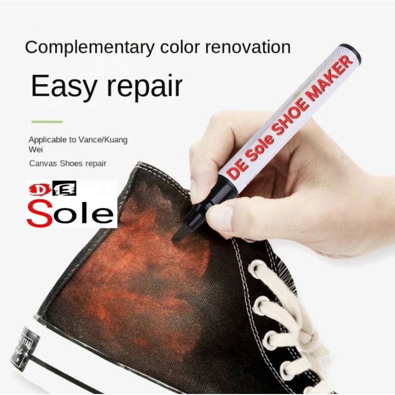 ออกใบกำกับภาษีได้ ปากกาแก้พื้นโฟมเหลือง DE Sole SHOE MAKER ปากกาแต้มรองเท้า ปากกาแก้พื้นโฟมเหลือง Sneaker care