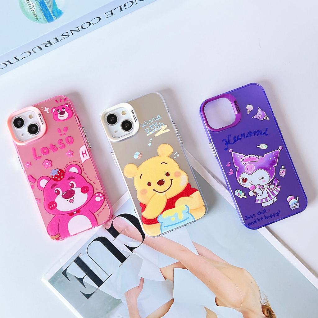 เคสโทรศัพท์ เคสขอบนิ่มสะท้อนแสง เคสพร้อมส่ง ไอโฟน I15 I15PRO I15PROMAX I7 I8 SE I7P I8P I11 I12 I12PRO XR I13 I14