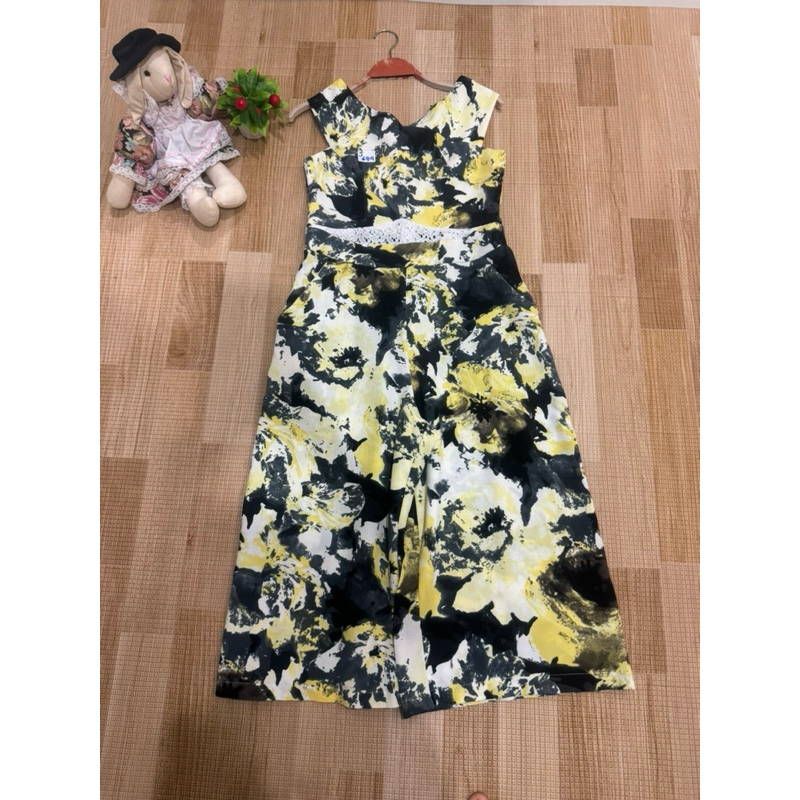 J684 จั๊มสูทกางเกงขายาวแบรนด์Liqourish