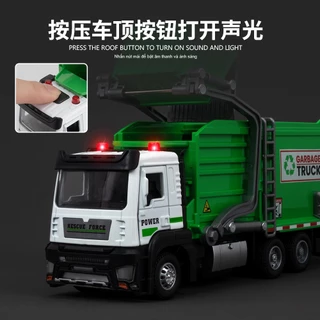ProudNada Toys รถเหล็กโมเดล รถขยะ 1:32 TY MODELS GARBAGE TRUCK NO.8605B
