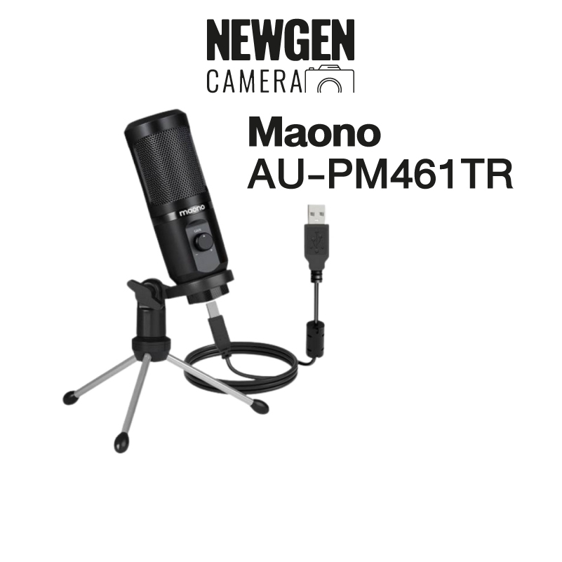 ไมโครโฟน USB Maono AU-PM461TR ใช้งานได้ทั้ง Mac และ windows มีสินค้าพร้อมจัดส่ง