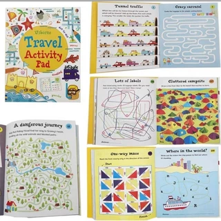 Usborne หนังสือกิจกรรม Activity book Doodle book ฝึกวาดรูป โยงเส้น จับคู่ภาพ ระบายสี