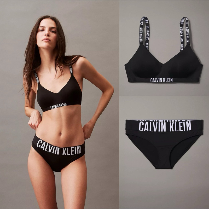พร้อมส่ง 💗🛒 รุ่นใหม่ CK Calvin Klein Intense Power Micro Lightly Lined Bralette + Intense Power Micro Bikini