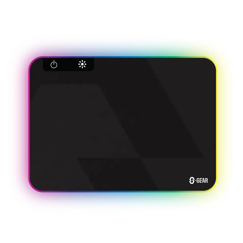 S-gear GAAI-ARION RGB Gaming Mouse Pad ปร้บไฟได้ 14โหมด แผ่นรองเมาส์ แผ่นรองเมาส์มีไฟ ขนาด 350x250mm - HITECHubon