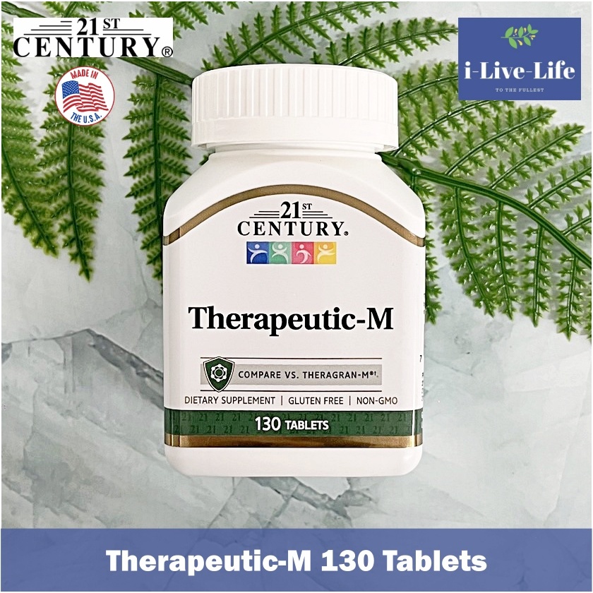 วิตามิน แร่ธาตุรวม Therapeutic-M Multivitamin Mineral 130 Tablets - 21st Century