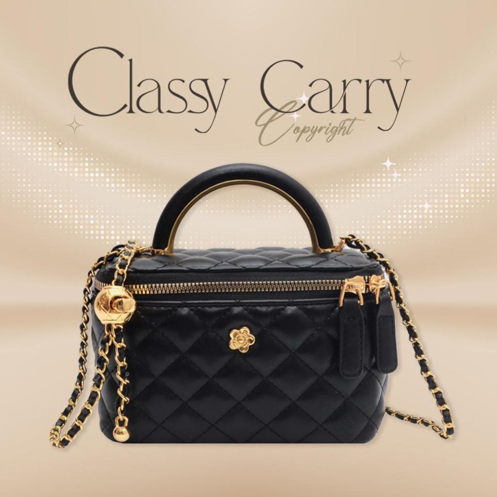 Classy.carry กระเป๋าถือ ครอสบอดี้ 7“ IP ลงได้ หนังพรีเมียม FC15 หนังนิ่มเกรดพรีเมียม